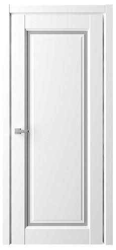 Межкомнатная дверь винил Эрмитаж 8 Белый со стеклом 